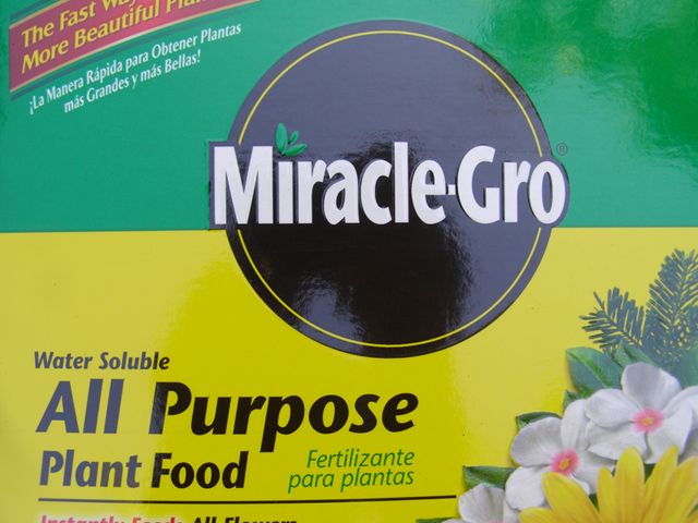 Miracle-Gro fertilizer